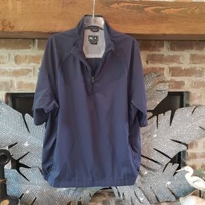 Adidas Clima Proof Windbreaker Half Sleeves 100% Polyester Excellent Condition